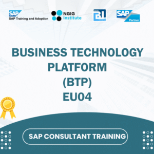 EU04 - BTP - SAP Business Technology Platform, SAP Consultant Training